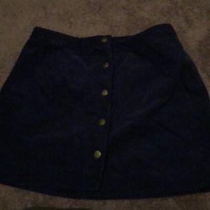 Corduroy snap up size ten old navy skirt